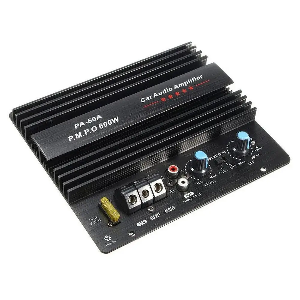 

600W Amplifier Board DIY 12V Car Audio Power Amplifier Board Lossless Subwoofer Bass Module High Power Car Audio Amplifier