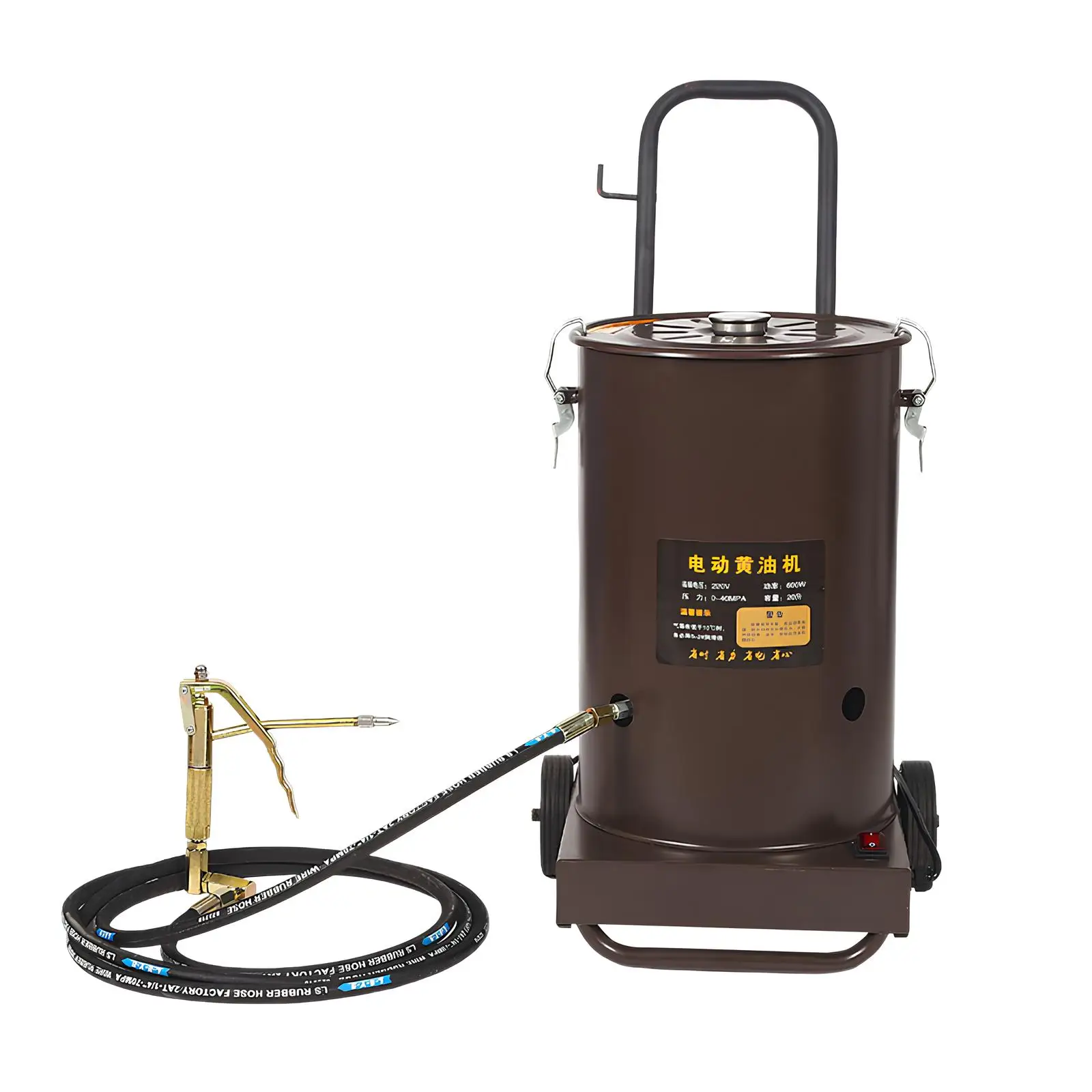 

24v 220v Portable Electric High Pressure Lubricant Filler Dispenser Distributor 18 Liter Barrel Drum Electric Grease Pump
