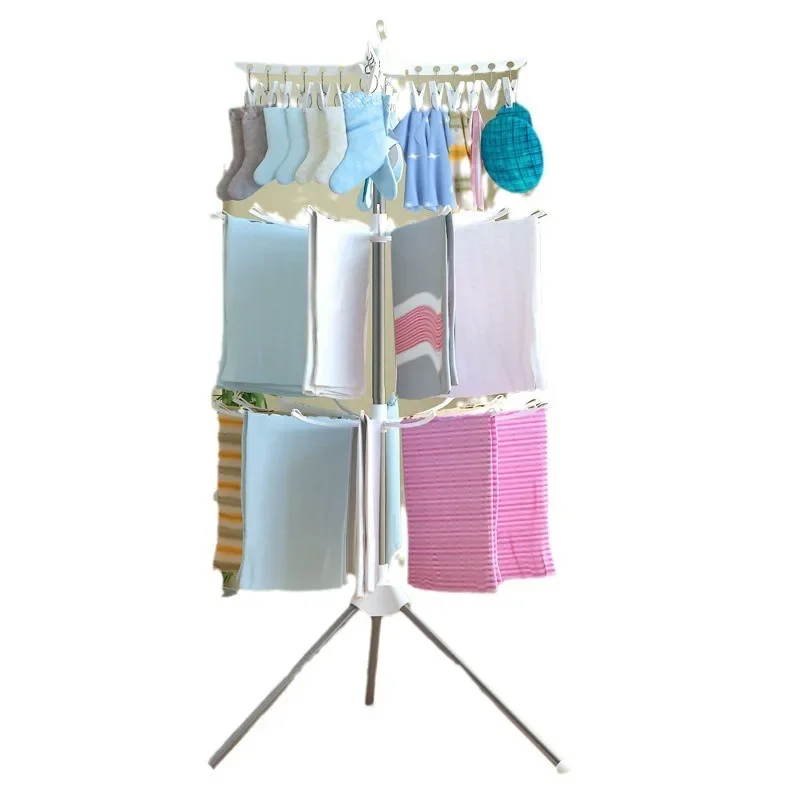 Movable drying rack, simple folding towel , children's diaper , drying , balcony hanging hanger, clothes rack.