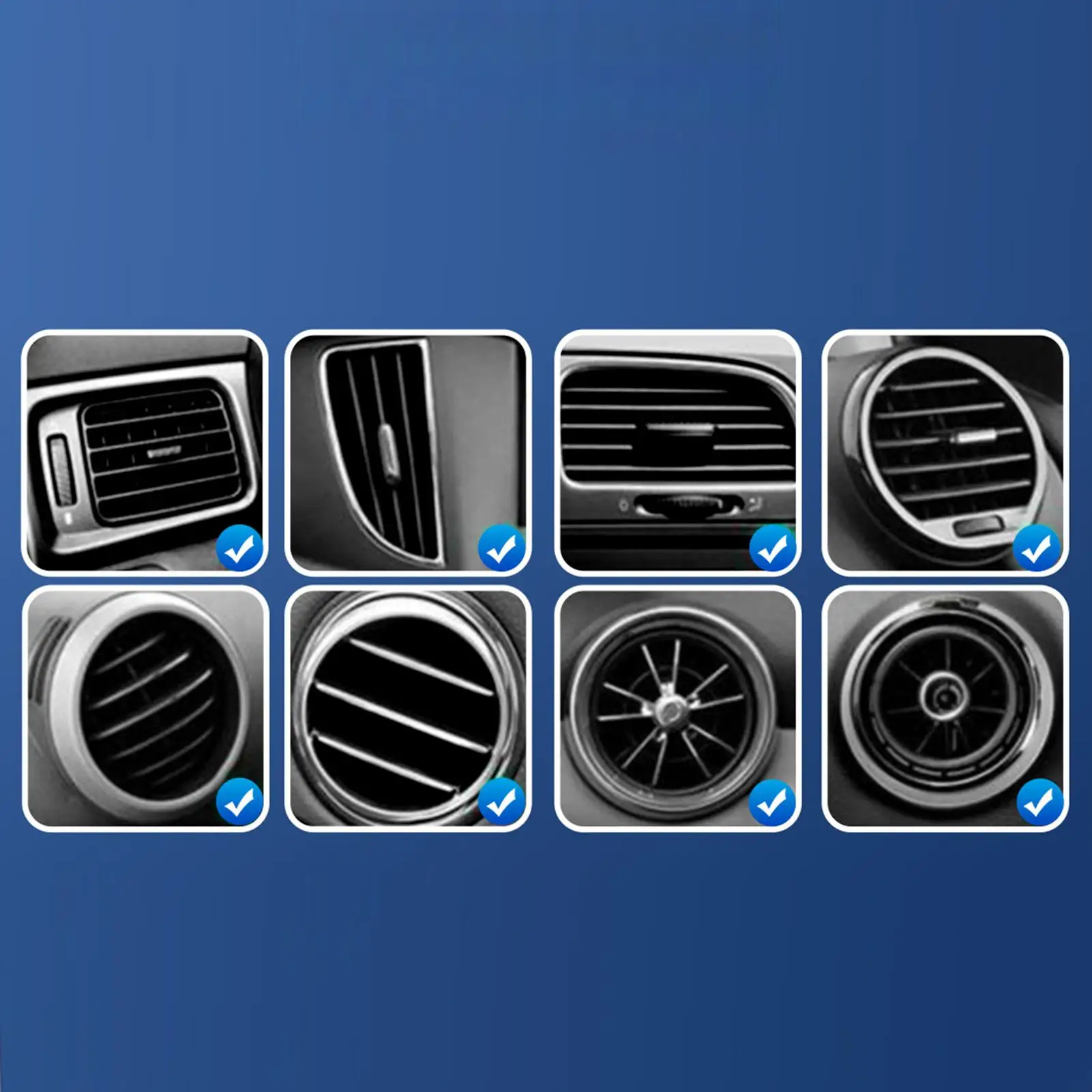 

Car Phone Mount Anti-Slip Smartphone Cradles With Wireless Charging Function Car Vent Phone Holder For Trailer RV Automotive