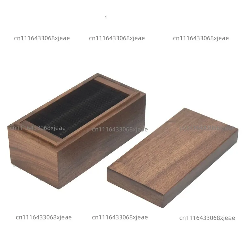 Black Walnut Sewing Chalk Knife Sharpener and Fine Grinder Precision sharpening tool for tailors and fashion designers