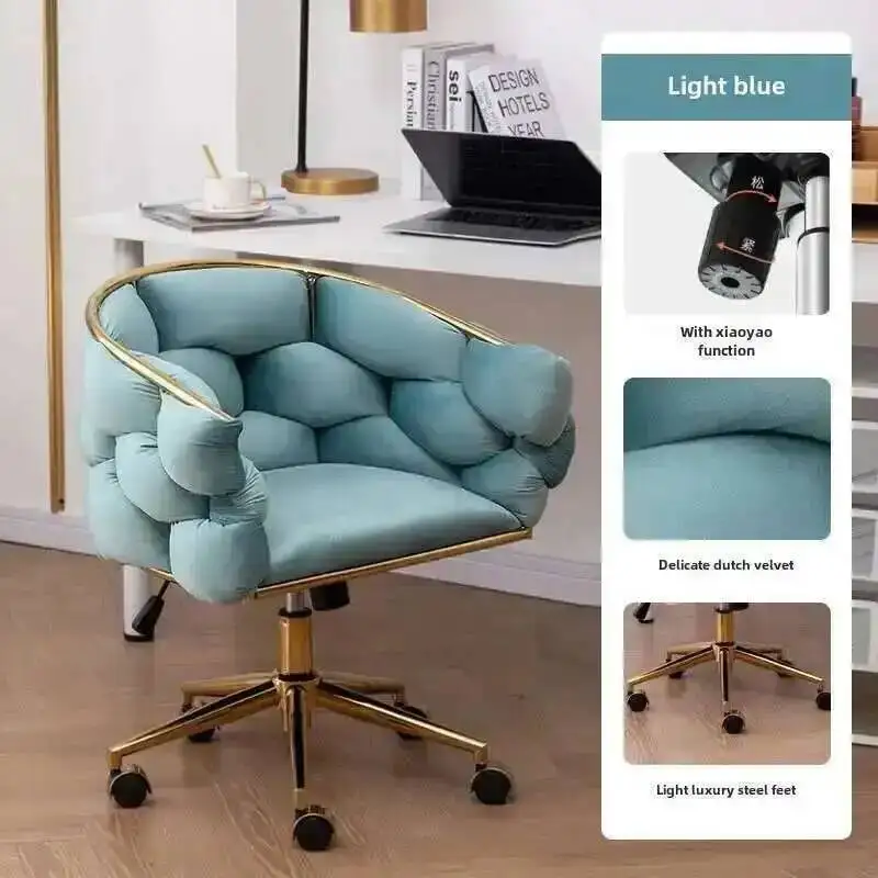 

Luxury, Computer Liftable Chair, High-end, Nordic, Light Internet Celebrity Manicure, Pulley, Bedroom, Girl, Makeup Stool