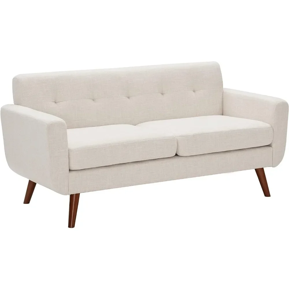 %a Canapé سبب بيج 65 بوصة عرض، ديكور حديث دو ميدي دو سيكل