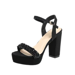 New Fashion Summer Sexy Heel 11 Cm scarpe da ballo Party tacchi alti sandali con plateau da donna Open Toe