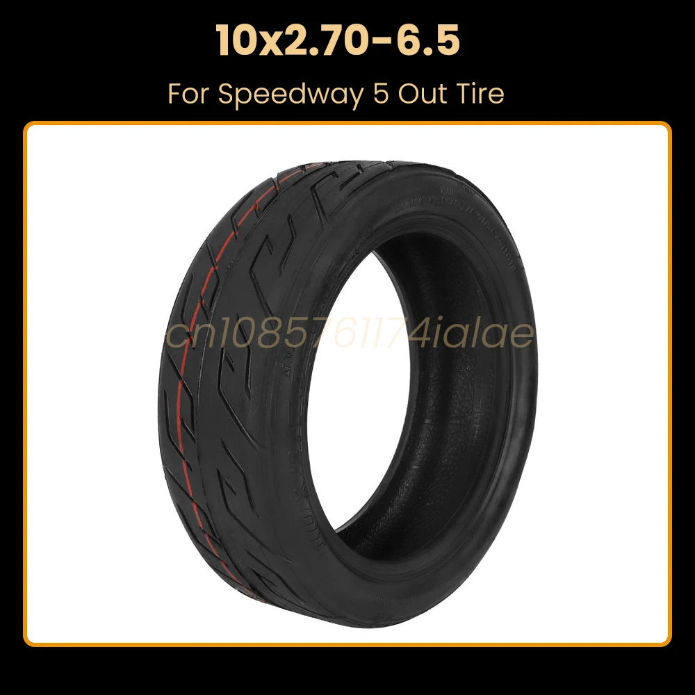 

10x2.70‑6.5 Electric Scooter Tubeless Outer Tire for Speedway 5 Rubber Shock Resistance Anti Puncture Vacuum Tire Replacement