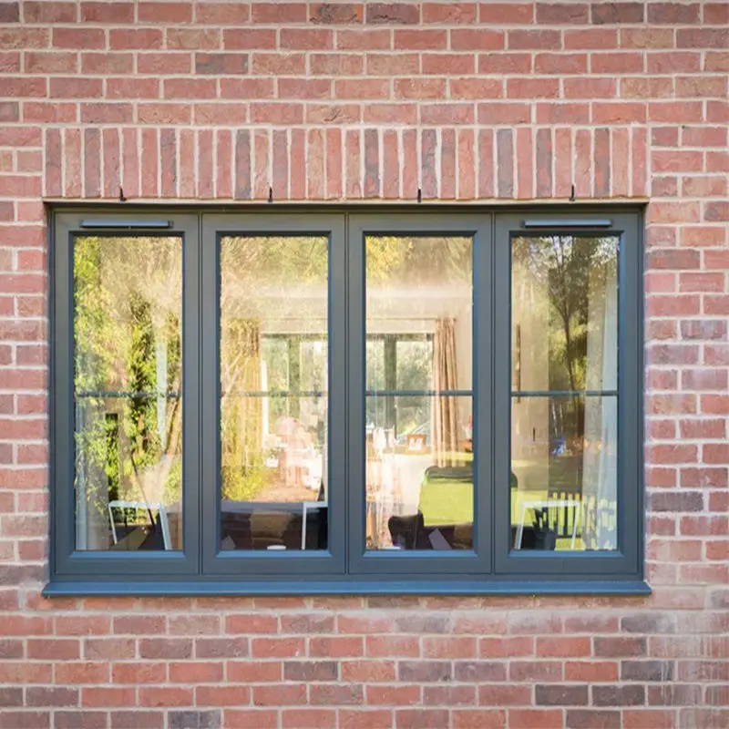 

Modern Corrosion Resistant Household Made Outward Opening Window Full View Multi Panel Rainproof French Casement Windows