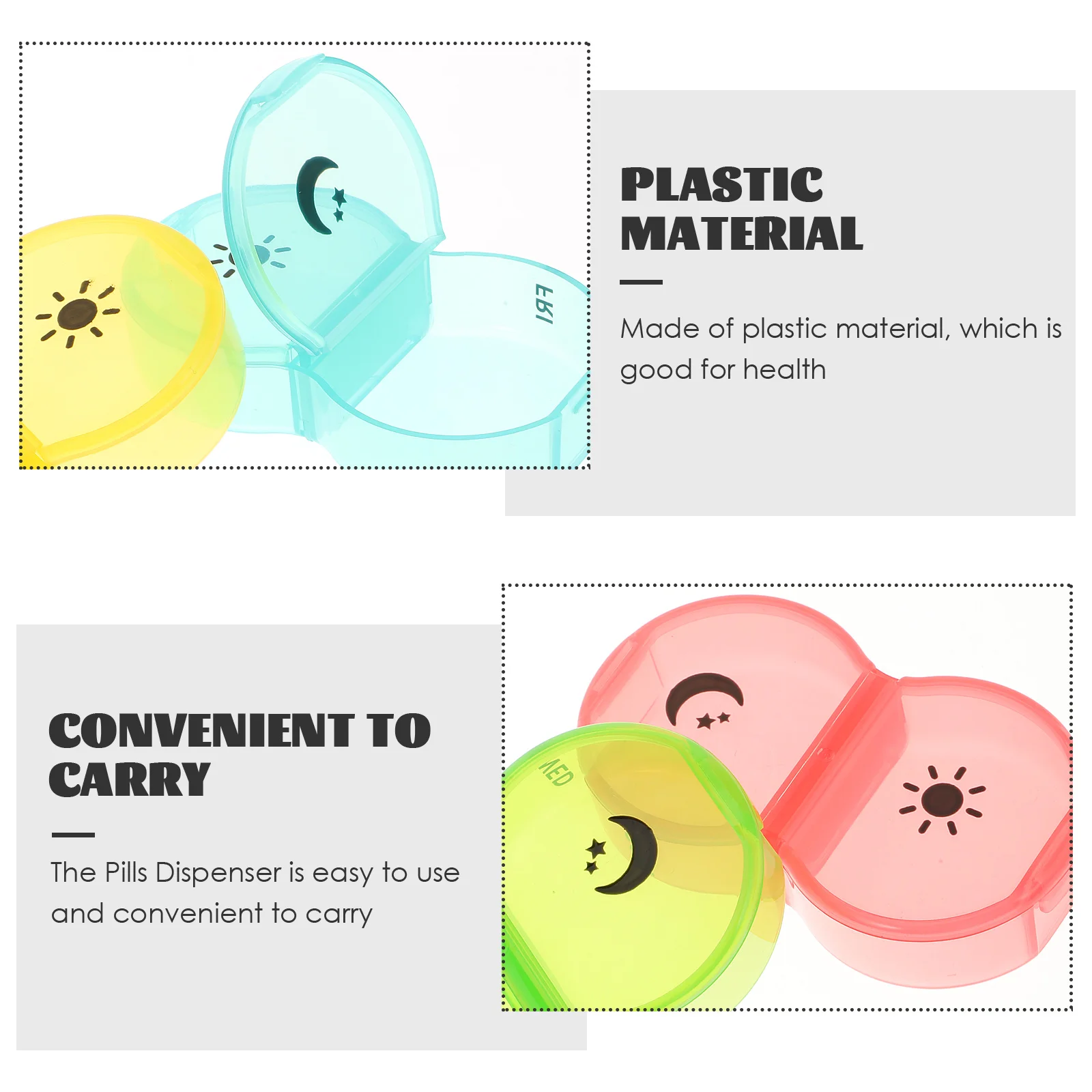 

Компактный органайзер для лекарств, портативный индивидуальный чехол, съемный износостойкий чехол для хранения в путешествиях, бытовой чехол для лекарств