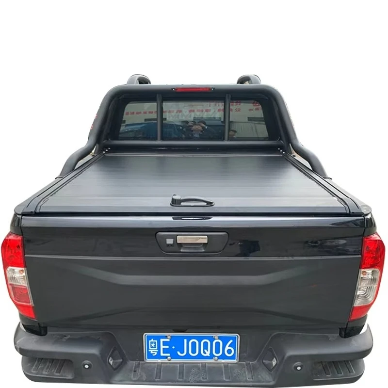Runze Accessories Ute Truck Bed Retractable Tray Lid Roller Back Rear Hand Manual Pick up Tonneau Cover for Hulix F150 NP300