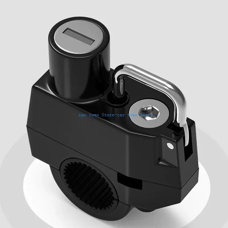 

RXJE Industrial Helmets Lock with Hook Motorbike Accessories Helmets Lock for Safety