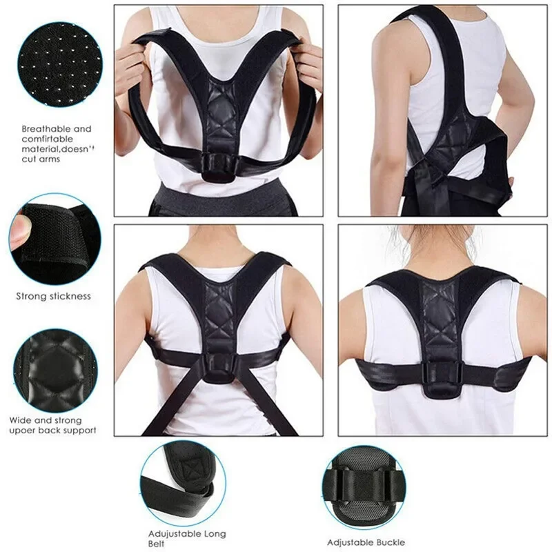 Support Belt Adjustable Back Posture Corrector Clavicle Spine Back Shoulder Lumbar Posture Corrector