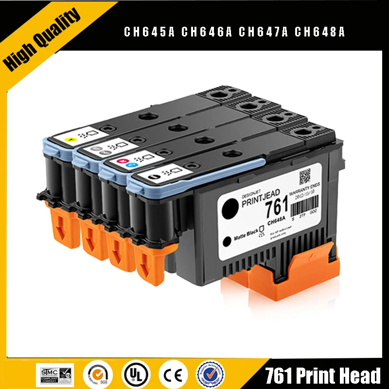 

einkshop For HP 761 DesignJet Printhead CH645A CH646A CH647A CH648A Print Head For HP Designjet T7100 T7200 Printer (Y C/M GY/DG