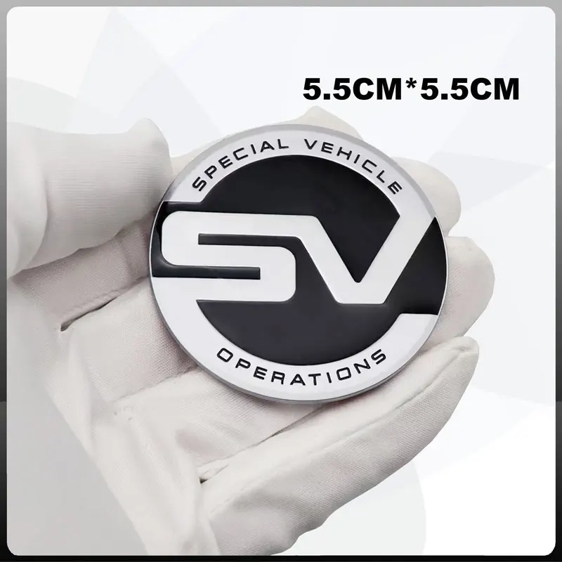 SV styling Emblem Car Body Sticker Car Rear Badge B-pillar Decal For Land Rover Range Rover Evoque Defender