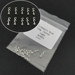 10Pcs Dental Crimpable Hooks Long Curved Right/Left Middle Dental Orthodontic Hook 10Pc/Bag Dentist Orthodontic Product