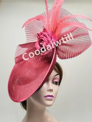Kentucky Derby Flower Fascinator Hat Headband Women Church Party Headpiece Fascinators Ladies Church Race Millinery Cap Ladies