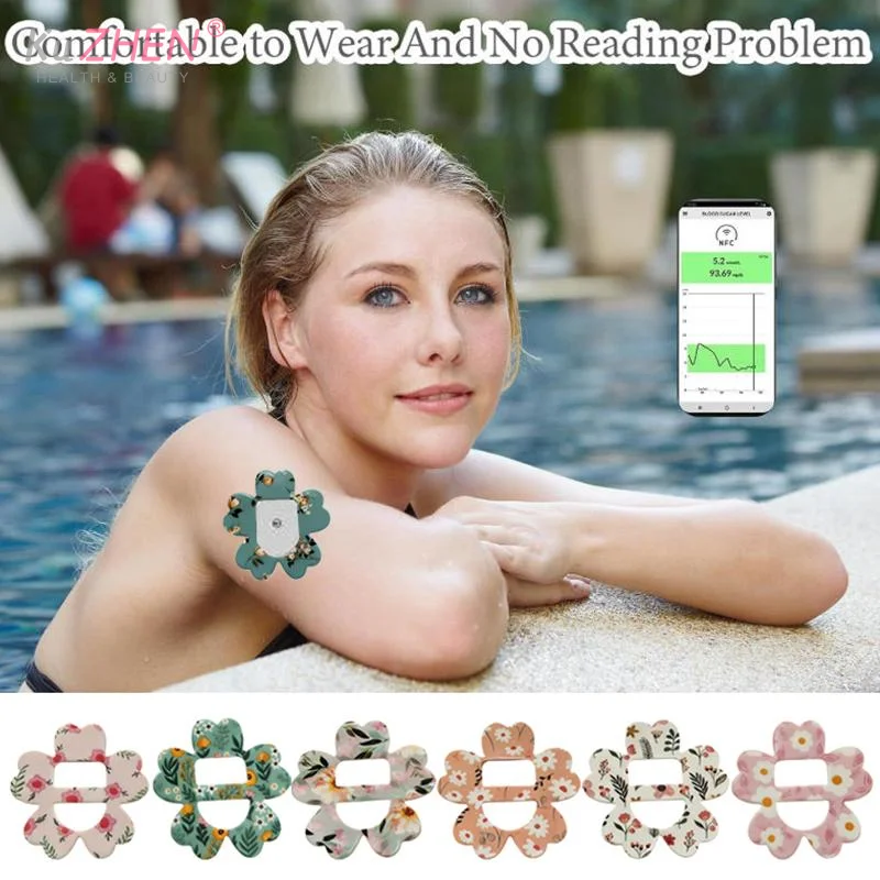 Diabetes Blood Glucose Monitoring Probe Patch Secure Adhesion Easy Application For Continuous Monitoring Daily Activities 5/8pcs