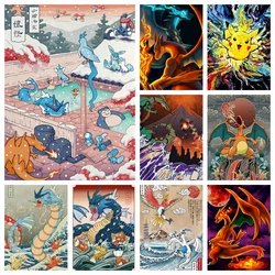 Diamond Painting Pokemon Charmander Schattige Cartoon Kruissteek Set 5d Diy Foto 'S Gedrukt Kunst Mozaïek Borduurwerk Home Decor Cadeau