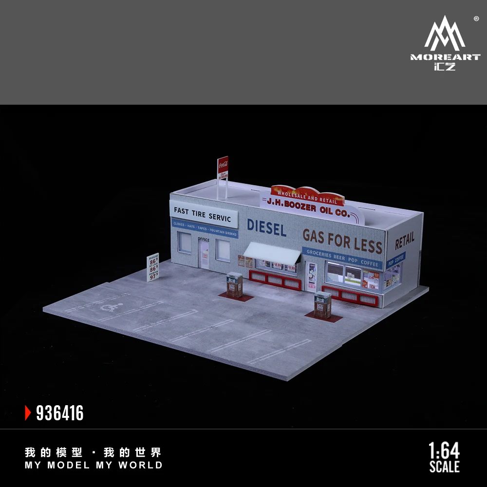 TimeMicro+MoreArt 1:64 Japanese Candy House Theme Assembly Version Light Display Scene