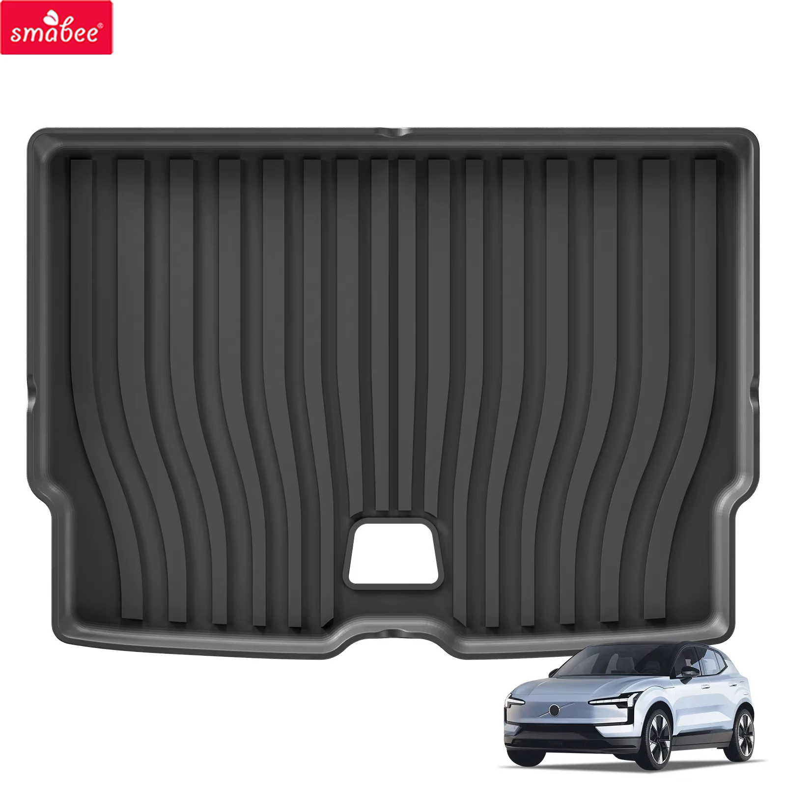 Smabee for Volvo EX30 2024 2025 Car All-weather Trunk Pad Cargo Liner Trunk Pad TPE 3D Waterproof Odorless Interior Accessoies