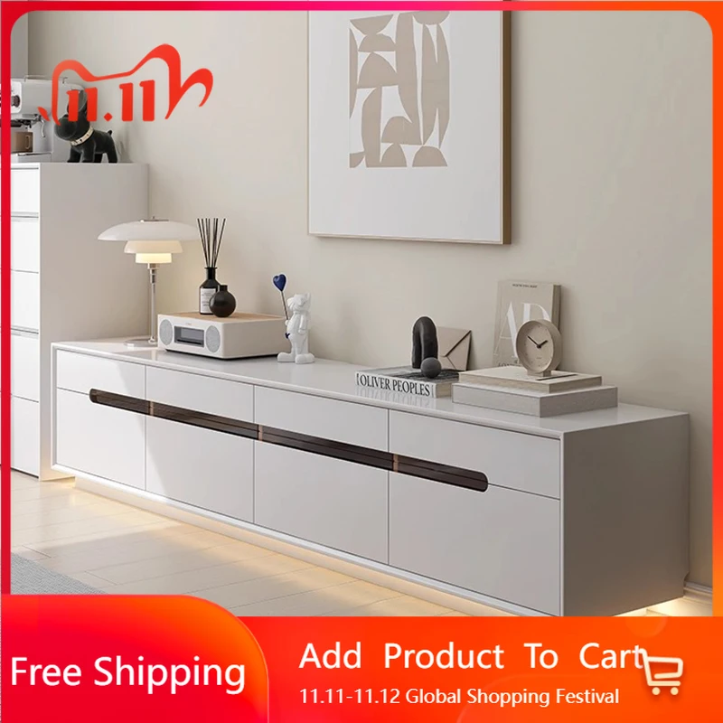 

White Minimalist Tv Stands Living Room Salon Console Modern Designer Tv Table Universal Storage Muebles Para Tv Home Furniture