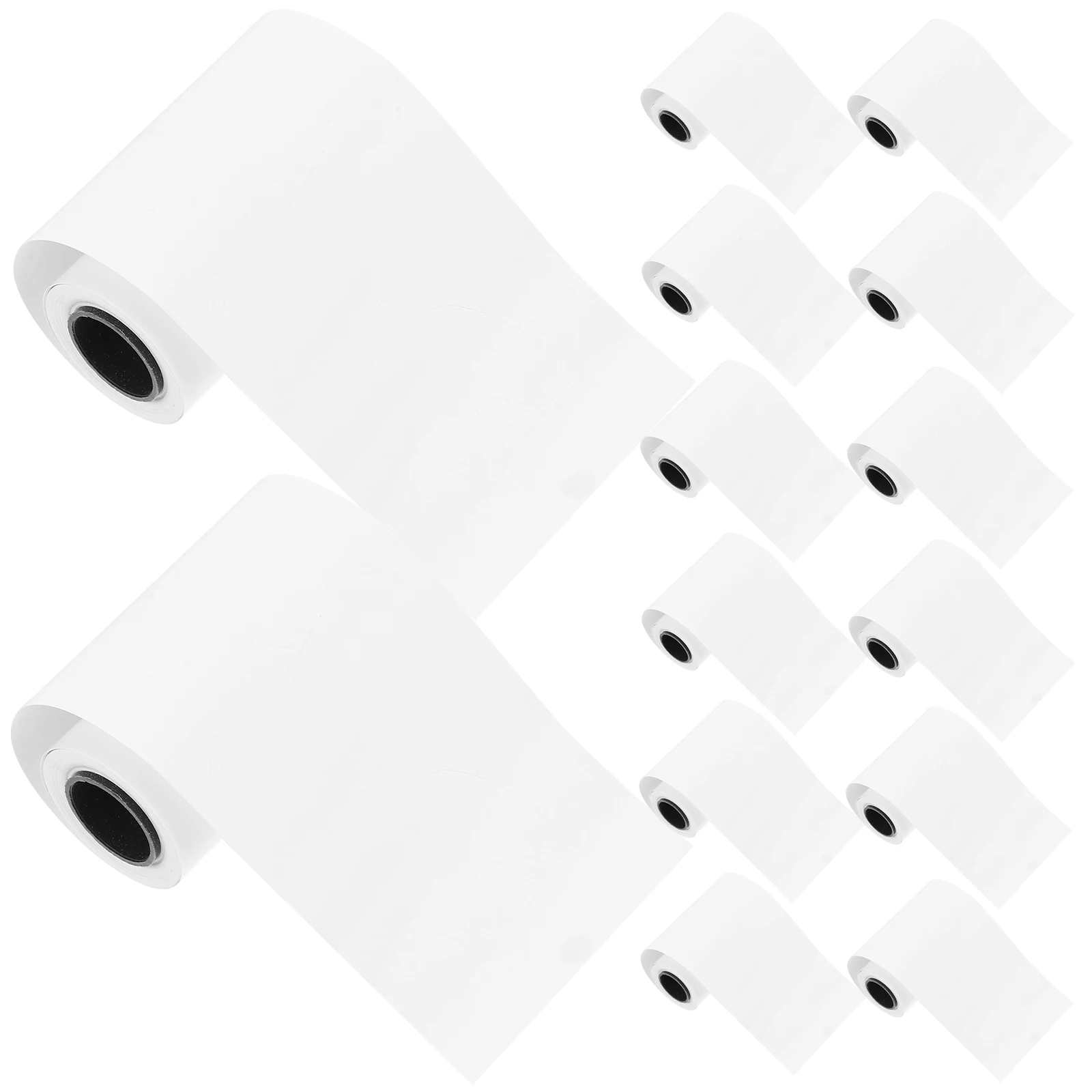 

80 Rolls Thermal Printing Paper Office White Heat Sensitive Printer Labels Compatible Cash Registers Clear Printouts Long