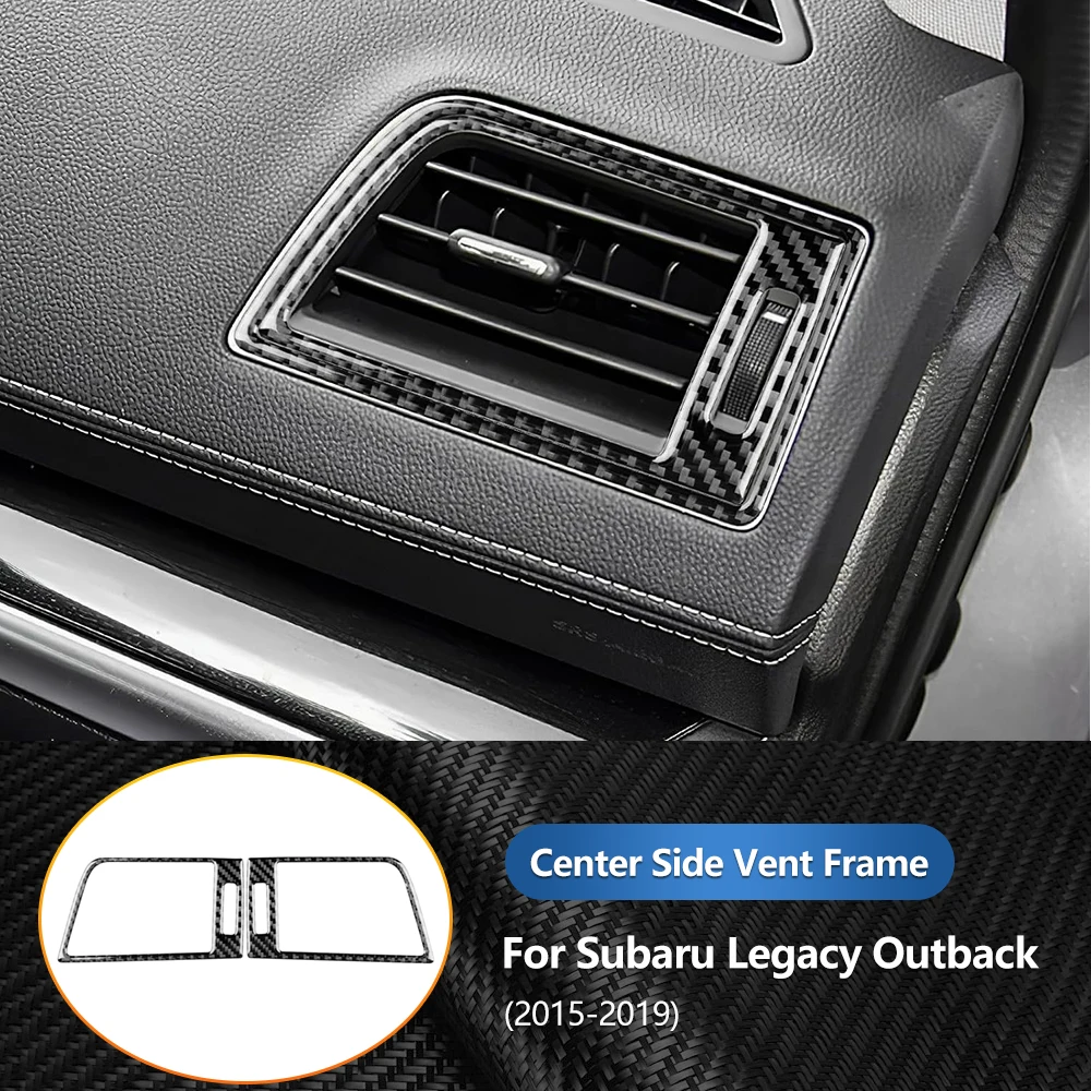

Накладка на центральную консоль из настоящего карбона для Subaru Legacy Outback 2015-2019, левая/правая, глянцевая, для воздуховодов