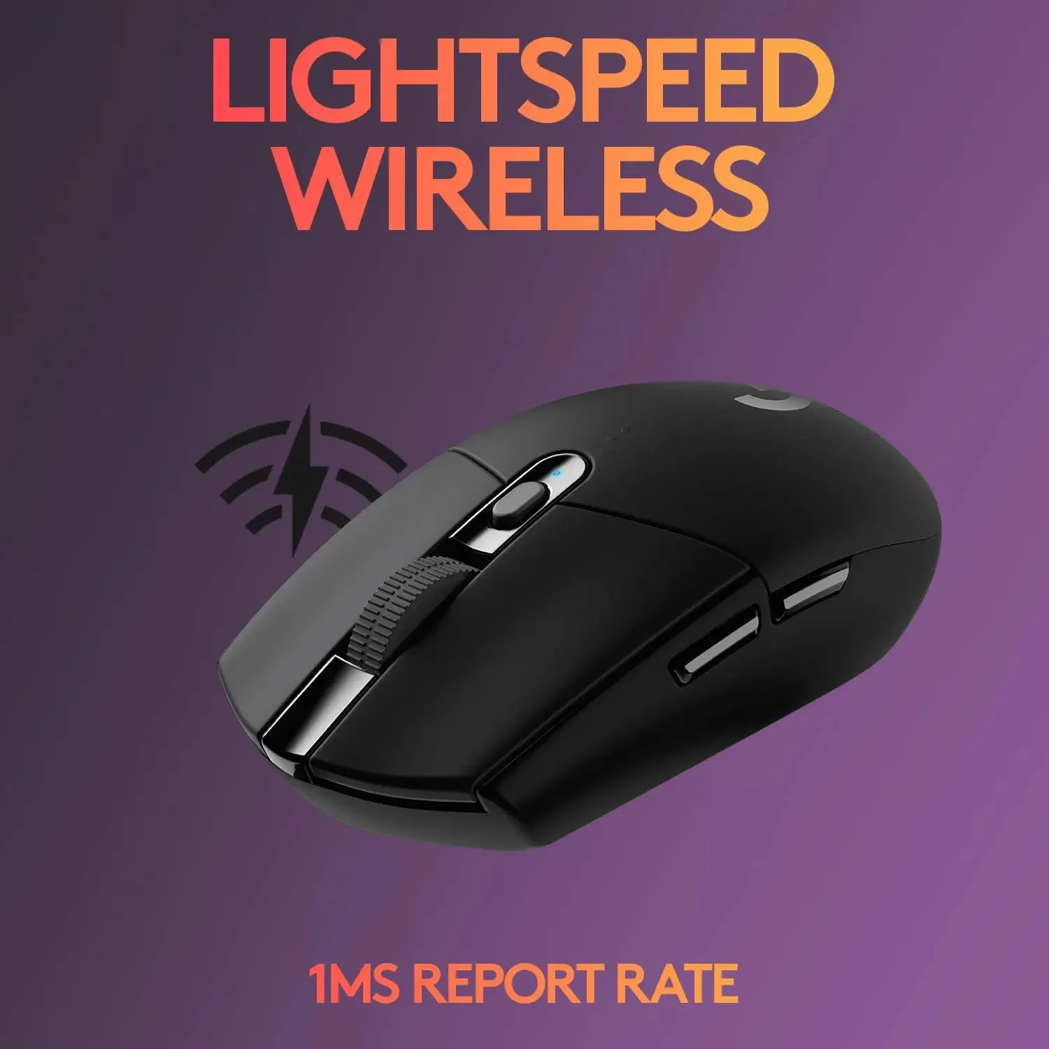 Мышь Logitech G304 LIGHTSPEED Беспроводная игровая, программируемая основная мышь для офиса и настольного компьютера с киберспортом, не включает батарейки