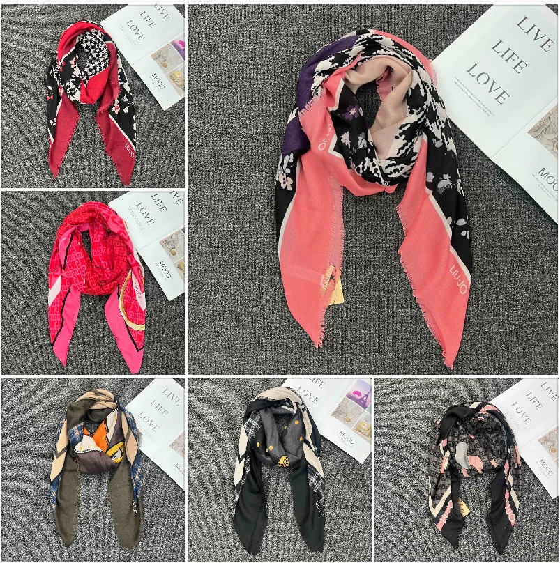 

Foreign Trade Original Order Italian New Product Embroidery Printed Beach Sunshade Warm Knitted Women's Scarf