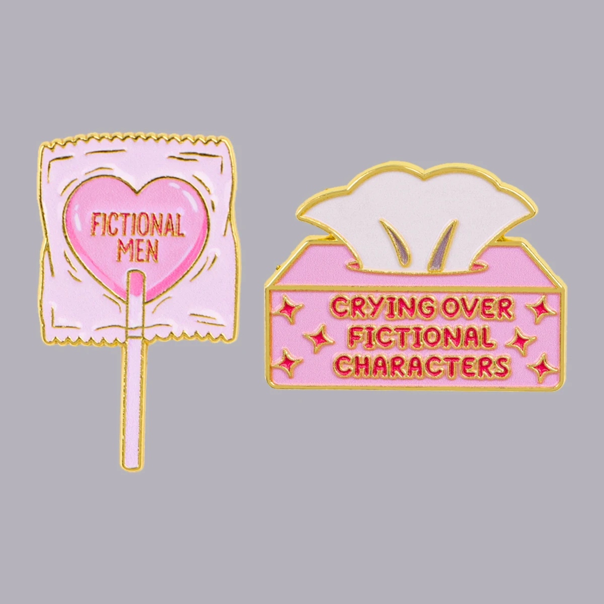Pink Quotes Enamel Pin FICTIONAL MEN Book Lover Brooch Pines Lapel Pins Badge on Backpack Clothing Accessories Jewelry Gifts