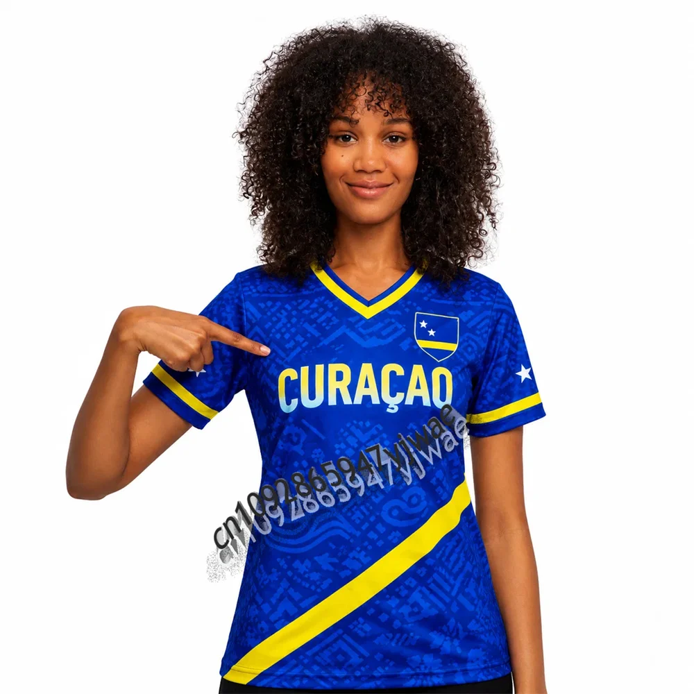 2026 Curaçao Fan Edition Football Jersey Breathable Quick Drying Sportswear Training Tee Summer Men'S And Women'S T-Shirt