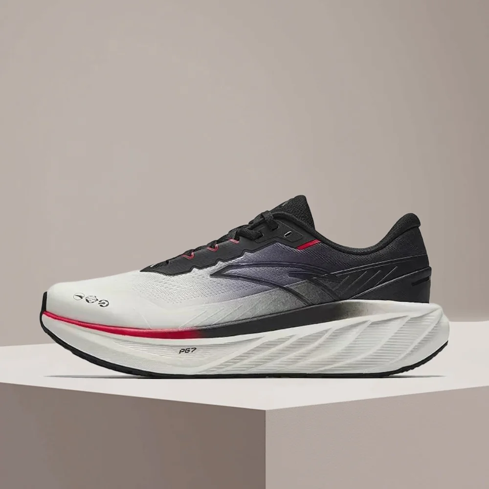 Anta Travel PG7 Men's Low-Top Cushioned Running Shoes – Comfortable, Stylish & Durable, White/Black 112445504-4