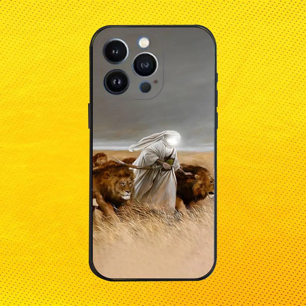 Imam Hussain Shia Ali  Phone Case For iPhone 16e,16,15,14,13,12,11,Pro,X,XS,Max,XR,Plus,Mini Soft Black Cover view 5