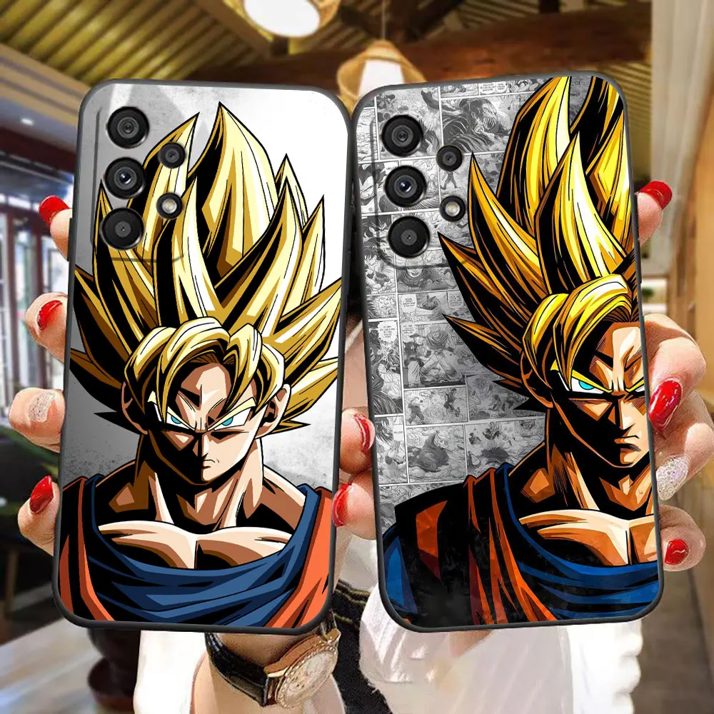 D-Dragon Ball Z Son-Goku Handyhülle für Samsung A73 A72 A71 A57 A56 A55 A54 A53 A52 A37 A36 A35 A32 A23 A22 A17 A16 A14 A33 Hülle