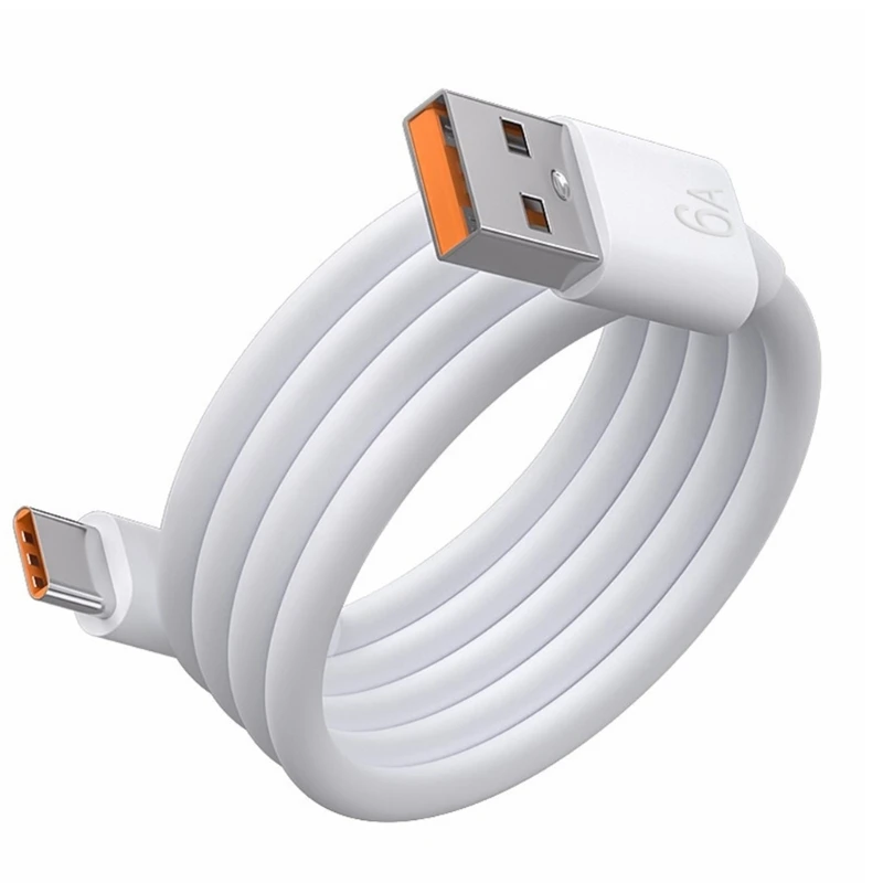 M5TD Convenient USB C Cable Long Type C to USB A Charging Data Cable 6.0A Fast