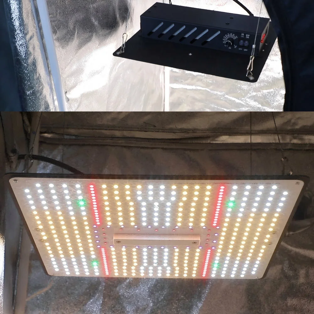 BAVAGREEN 130W Full Spectrum LED Grow Light with UV IR Intergrated Timer Dimmable Plant LED Lamp for Grow Tent Indoor Garden