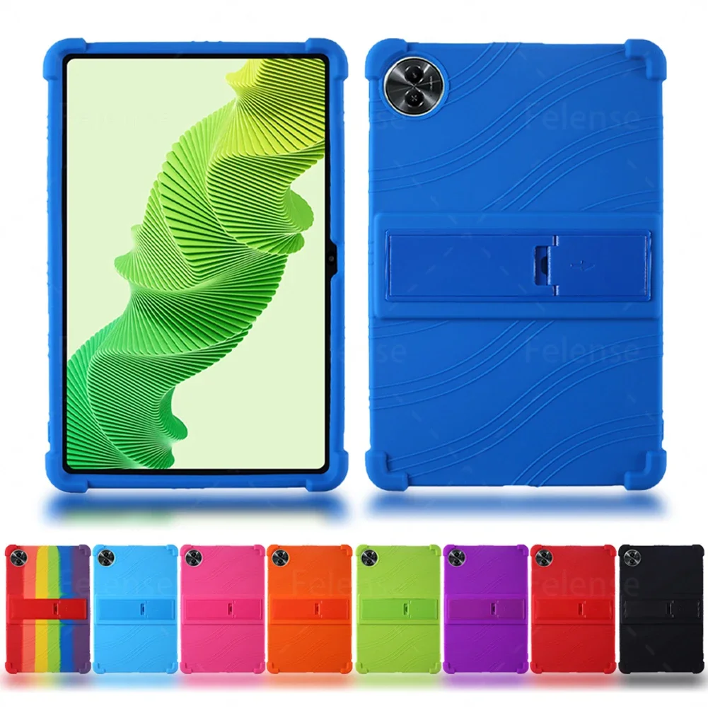 Cover For Realme Pad 2 2023 Case 11.5 inch Kickstand Tablets Kids Shockproof Silicone Cover For Realme Pad 2 (2023) 11.5