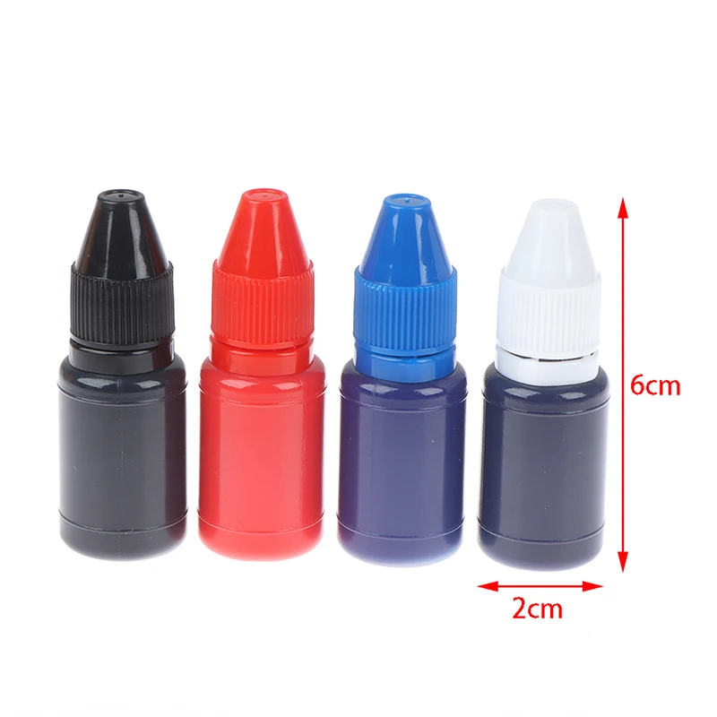 1Pc 10Ml Inkpad Flash Navulling Sneldrogend Stempelen Inkt Lichtgevoelige Stempel Olie Cadeau Accessoires