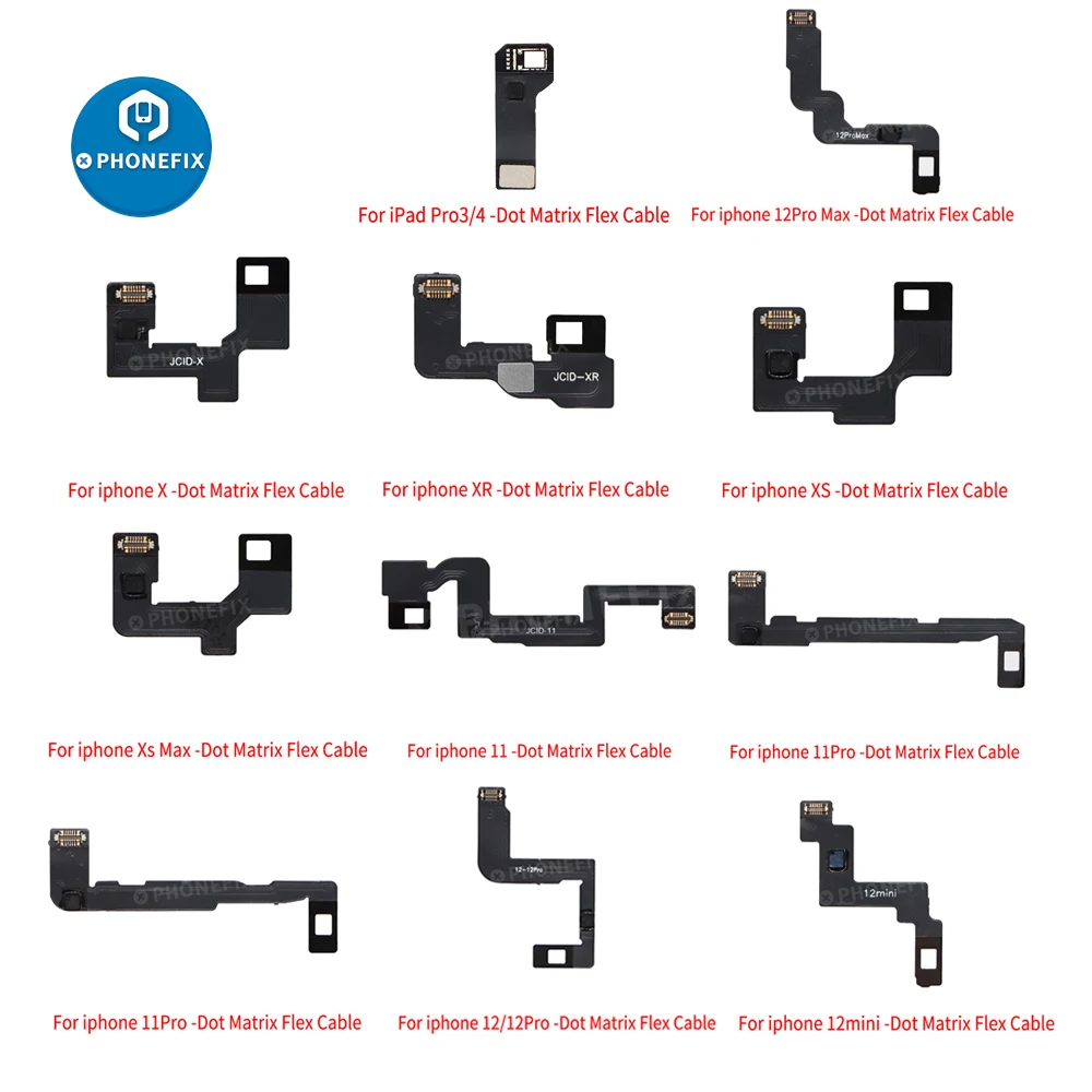 JC Dot Matrix face id Flex Cable For iPhone X 11 12 13 ProMax Face ID Not Working Repair Face ID Dot Projector Face Matrix Cable