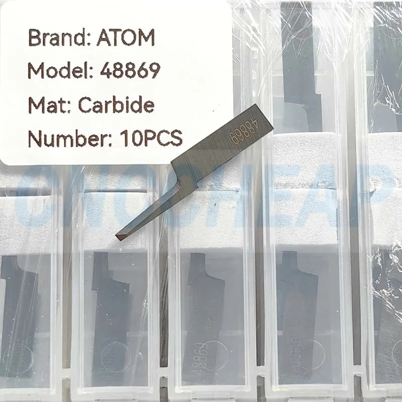 Imagem -04 - Lâminas de Faca Atom Flashcut 01048869 Atom 48869 Faca Vibratória de Aço de Tungstênio Lâmina Oscilante Cnc Cortador Digital Espuma de Couro