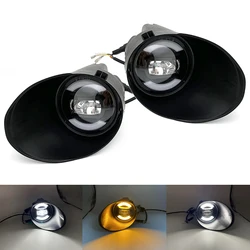 Luz Led antiniebla para coche con DRL, luz blanca de marcha + luz antiniebla amarilla para Toyota Tundra 2007, 2008, 2009, 2010, 2011, 2012, 2013