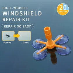 Windshield Repair Kit Quick Fix Car Cracked Glass Windscreen Repair Tool Resin Sealer DIY Auto Window Screen Polishing