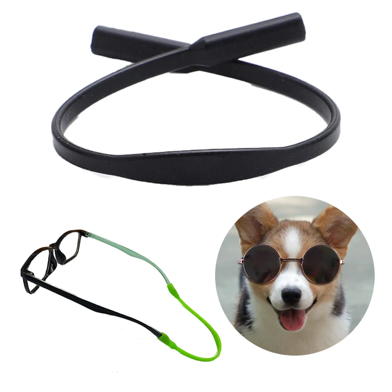 Pet Products Anti-Slip Glasses Rope Straps Silicone Sunglasses Chain Holder Lanyard for Small Dog Cat Pet Accessories