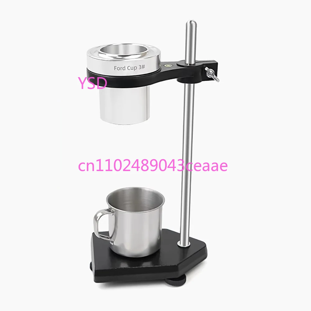 

Ford Viscosity Cup Liquid Viscometer Desktop Paint Viscosity Tester with Adjustable Stand ASTM D1200 D333 D365