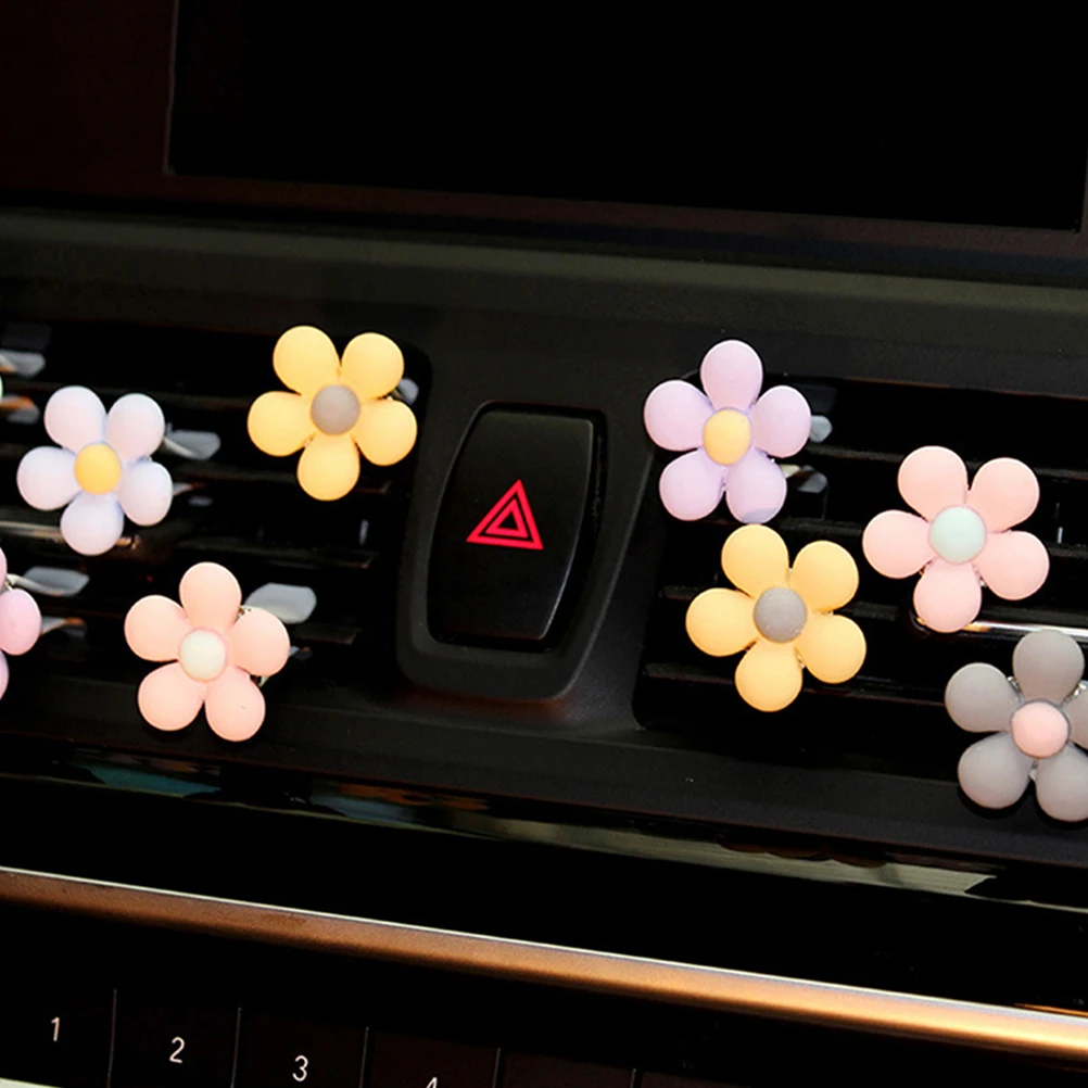 

5pcs Air Outlet Clips Car Vent Freshener Flower Decoration Essential Oil Diffuser Durable Lightweight Easy Install for Women