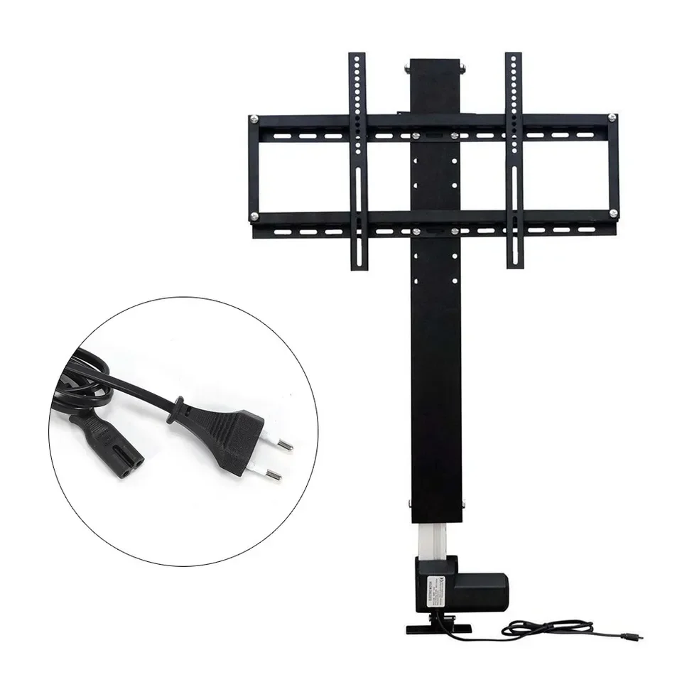 Bymaocar 700mm Adjustable Electric TV Lift Stand Mount Bracket for 26