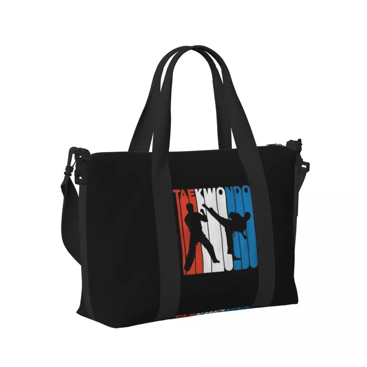 

Shotokan Karate Symbol And Kanji White Text Beach Travel Bag Large Capacity Tote Bags for Women Shopping Duffle Shoulder Bag
