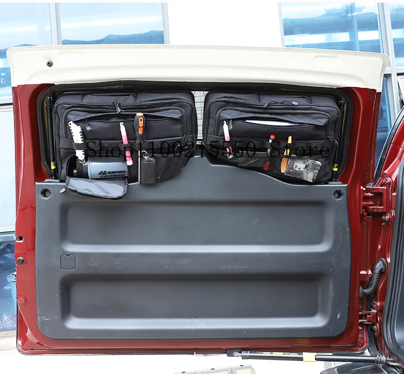 Car Rear Door Storage Bag Organizer Tool Pocket For Toyota FJ Cruiser 2007-2021  Tailgate Bags Accessories