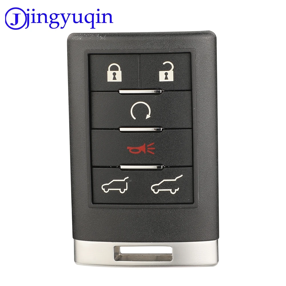 Jingyuqin 4/5/6 Buttons OUC6000066 315MHz Remote Car Key Shell Control For Cadillac Escalade EXT ESV 2007-2014 Key Replacement