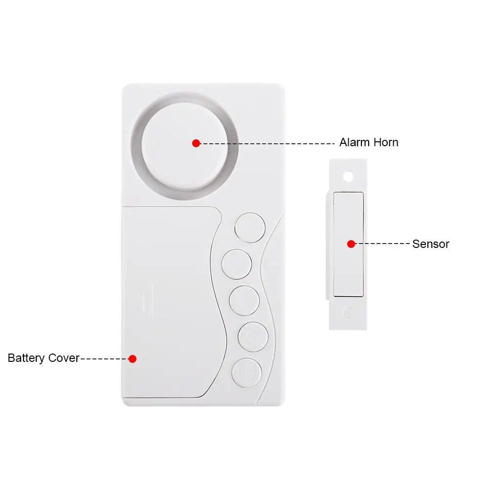 Time Delay Alarm Detector Security Alarm Opening Sensor Wireless Alarm Door Sensor Door Annunciator