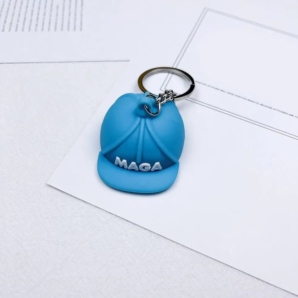 Exquisite Keychain Exquisite Craftsmanship President Cap Keychain Pendant Silicone Keyring Bag Accessories Stylish Keychain