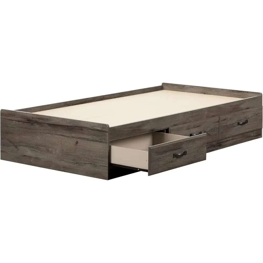 

Twin Size Ulysses Oak Mates Bed